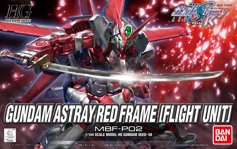 GUNDAM - HG 1/144 MBF-P02 Gundam Astray Red Frame (Flight Unit) - Model Kit