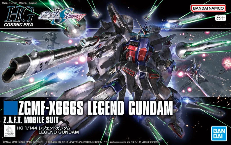 GUNDAM - HGCE 1/144 ZGMF-X666S Legend Gundam - Model Kit