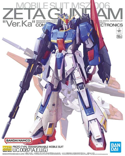 GUNDAM - MG 1/100 MSZ-006 Zeta Gundam Ver.Ka - Model Kit