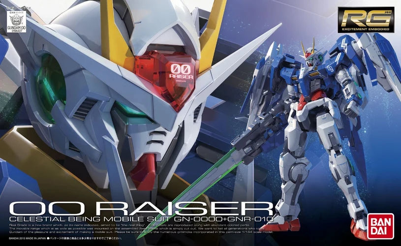GUNDAM - RG 1/144 GN-0000 + GNR-010 00 Raiser - Model Kit