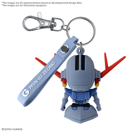 GUNDAM - ZEOPLA-KUN - 3D Rubber Mascot Keychain BANDAI SPIRITS HOBBY